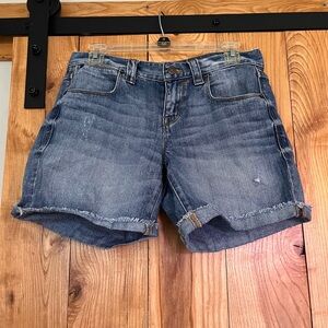 J. Crew Rolled Hem Denim Shorts in Faded Blue